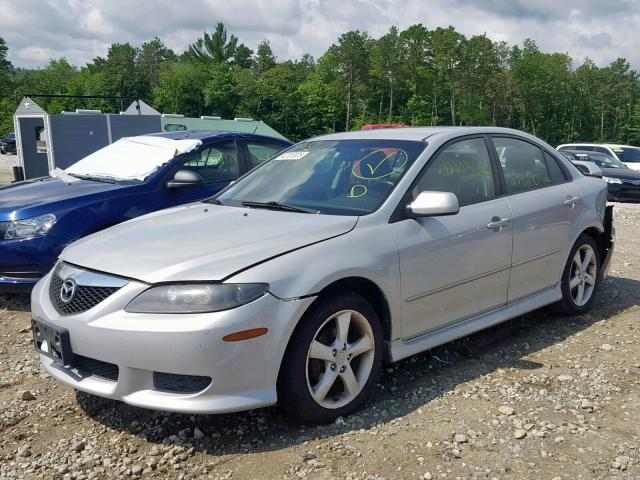 1YVHP84C855M33491 - 2005 MAZDA 6 I SILVER photo 2