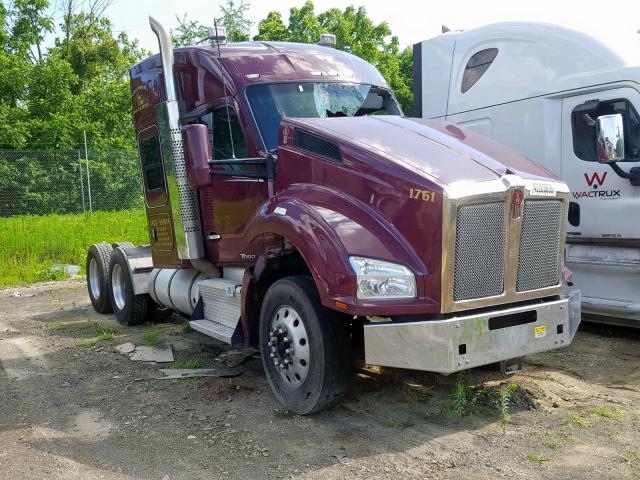 1XKZDP9X1HJ161147 - 2017 KENWORTH CONSTRUCTI MAROON photo 1