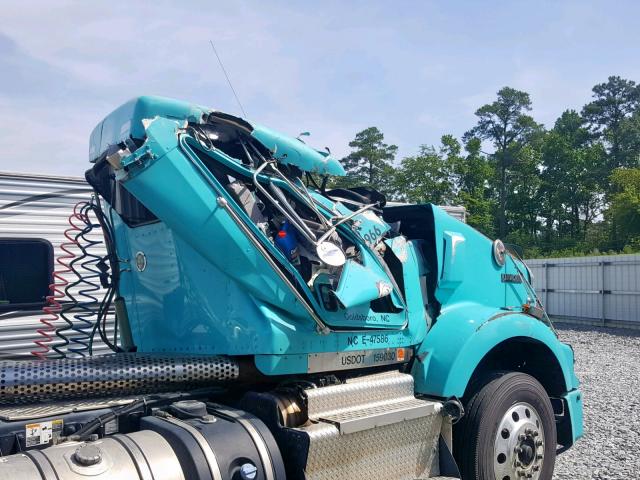 1XKDD49X8EJ414274 - 2014 KENWORTH CONSTRUCTI BLUE photo 9