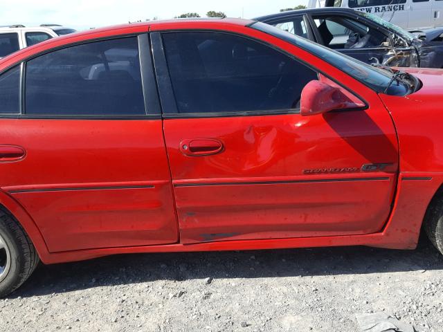 1G2NV52E01C118261 - 2001 PONTIAC GRAND AM G RED photo 9