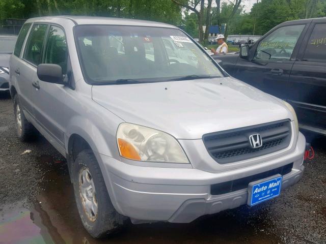 2HKYF18135H505352 - 2005 HONDA PILOT LX SILVER photo 1