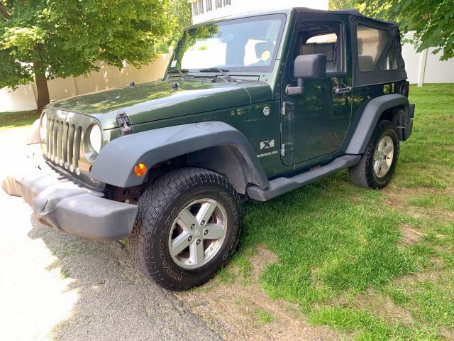 1J4FA24158L508247 - 2008 JEEP WRANGLER X GREEN photo 1