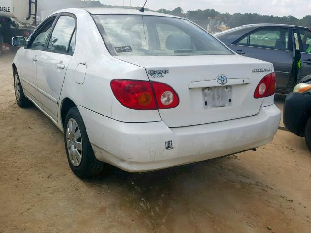 1NXBR32E83Z053160 - 2003 TOYOTA COROLLA CE WHITE photo 3