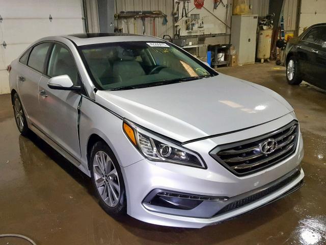 5NPE34AF5GH383146 - 2016 HYUNDAI SONATA SPO SILVER photo 1