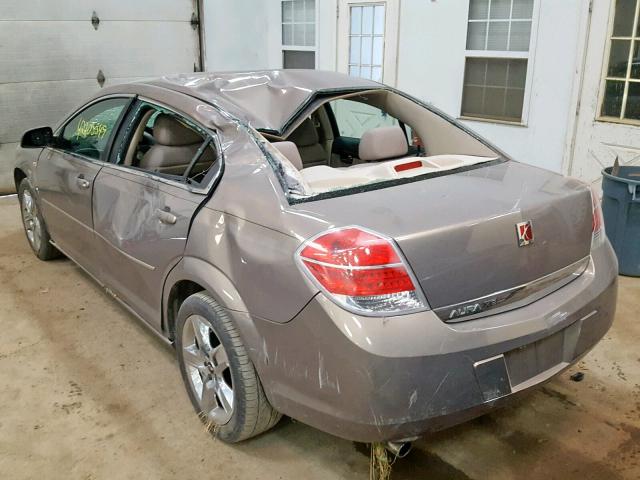 1G8ZS57B18F257189 - 2008 SATURN AURA XE BROWN photo 3