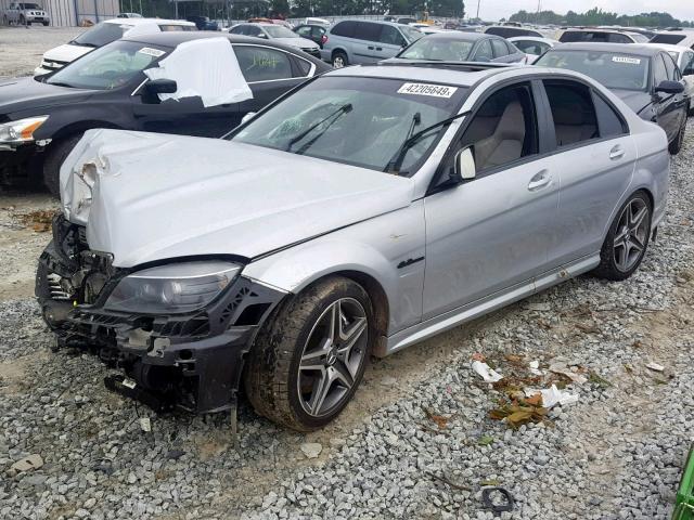 WDDGF77XX9F234395 - 2009 MERCEDES-BENZ C 63 AMG SILVER photo 2