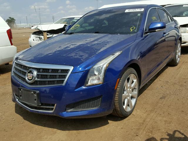 1G6AH5S30D0101386 - 2013 CADILLAC ATS LUXURY BLUE photo 2