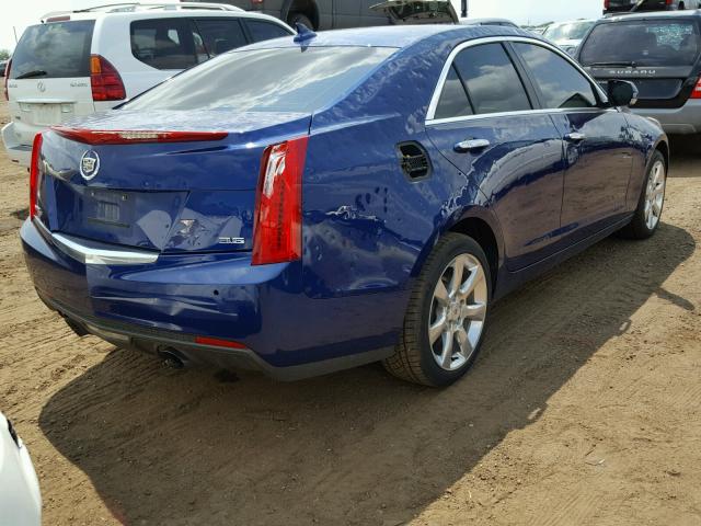 1G6AH5S30D0101386 - 2013 CADILLAC ATS LUXURY BLUE photo 4