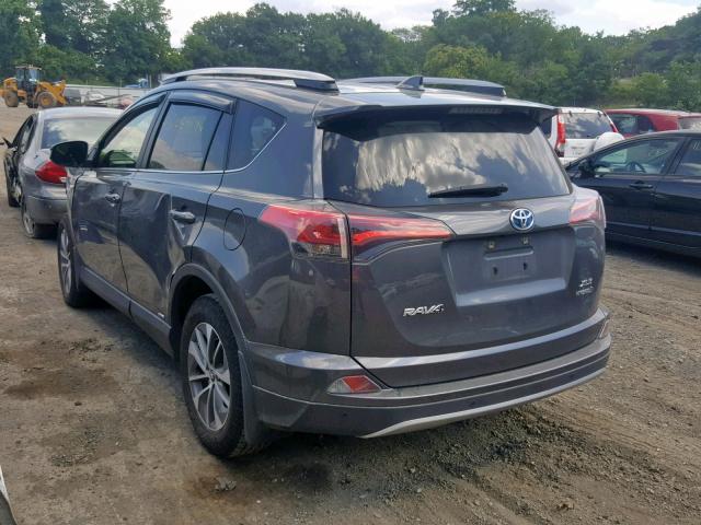 JTMRJREV4HD122393 - 2017 TOYOTA RAV4 HV LE GRAY photo 3