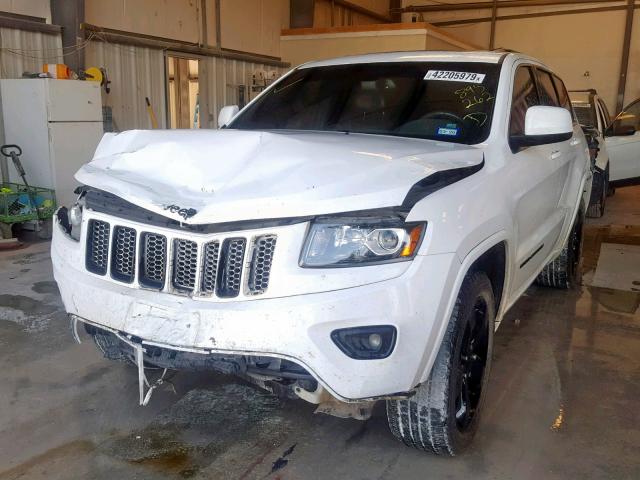 1C4RJEAG3FC895262 - 2015 JEEP GRAND CHER WHITE photo 2