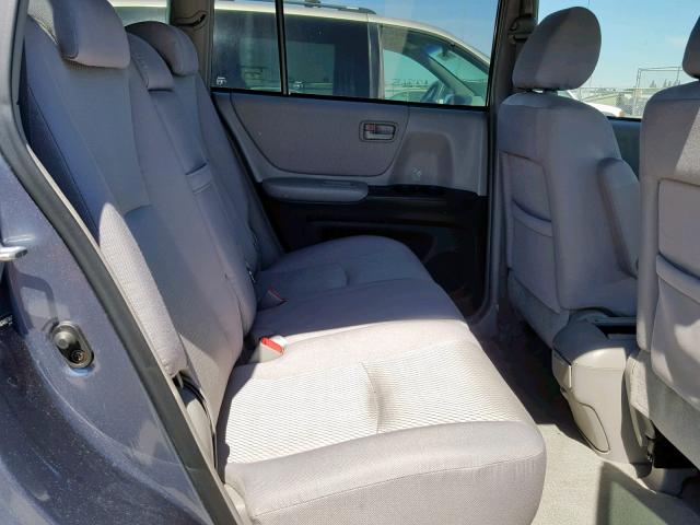 JTEDP21A340027467 - 2004 TOYOTA HIGHLANDER BLUE photo 6