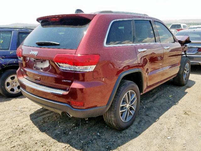 1C4RJFBG0JC479778 - 2018 JEEP GRAND CHER RED photo 4