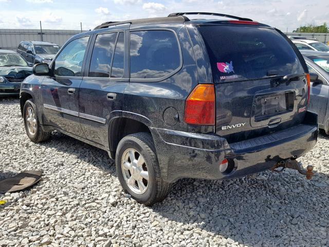 1GKDT13S572240756 - 2007 GMC ENVOY BLACK photo 3