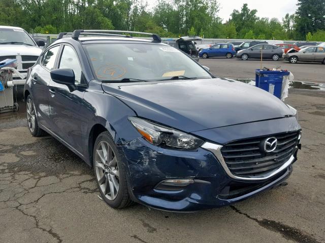 3MZBN1L34JM210473 - 2018 MAZDA 3 TOURING BLUE photo 1