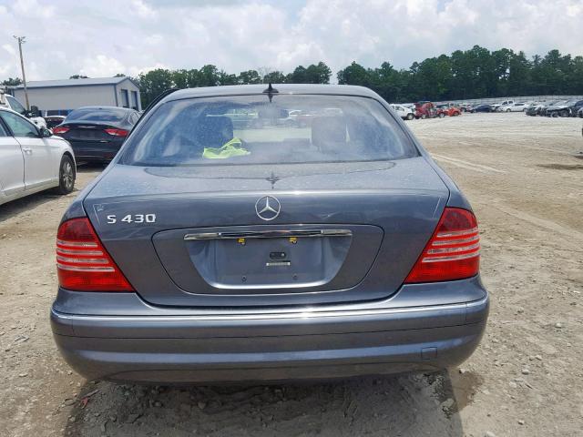 WDBNG70J56A474076 - 2006 MERCEDES-BENZ S 430 GRAY photo 9