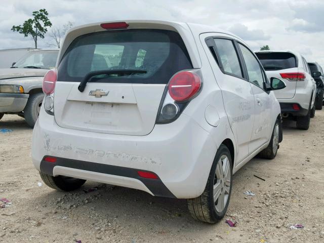 KL8CB6S97EC524282 - 2014 CHEVROLET SPARK LS WHITE photo 4