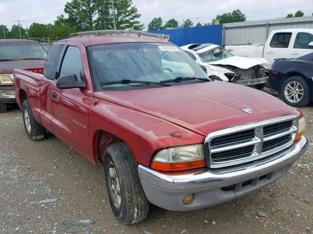 1B7GL23X3VS228256 - 1997 DODGE DAKOTA RED photo 1