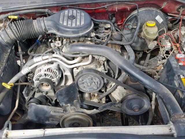 1B7GL23X3VS228256 - 1997 DODGE DAKOTA RED photo 7