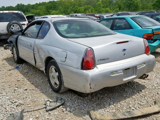 2G1WW12E649101412 - 2004 CHEVROLET MONTE CARL SILVER photo 3