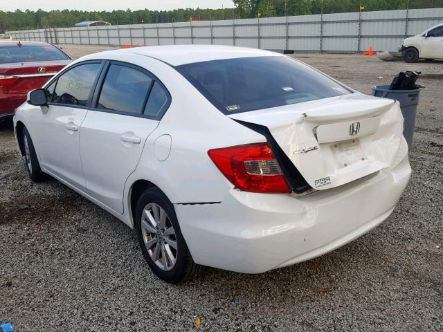 19XFB2F97CE091785 - 2012 HONDA CIVIC EXL 白色 照片 3