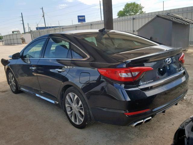 5NPE34AB5FH178096 - 2015 HYUNDAI SONATA SPO BLACK photo 3