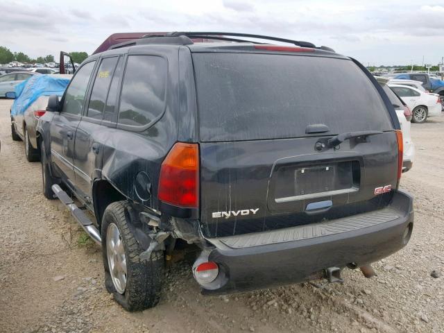 1GKDT13SX72209499 - 2007 GMC ENVOY BLACK photo 3