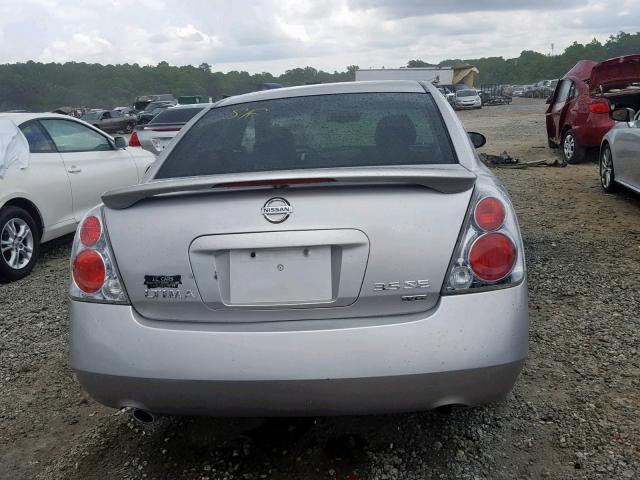 1N4BL11D85C207710 - 2005 NISSAN ALTIMA SE SILVER photo 9