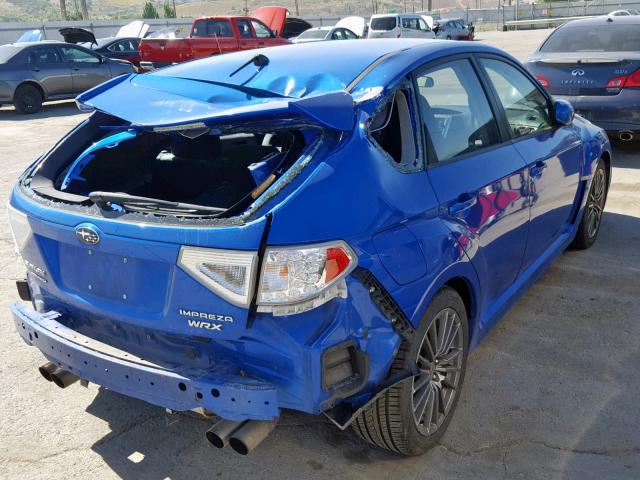 JF1GR7E62CG225998 - 2012 SUBARU IMPREZA WR BLUE photo 4