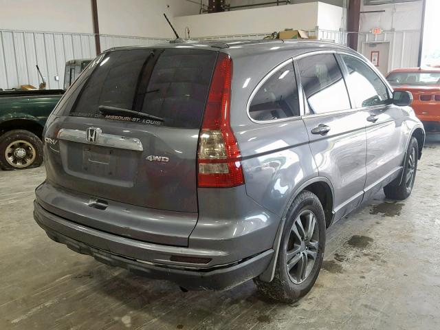 JHLRE4H77AC012473 - 2010 HONDA CR-V EXL GRAY photo 4