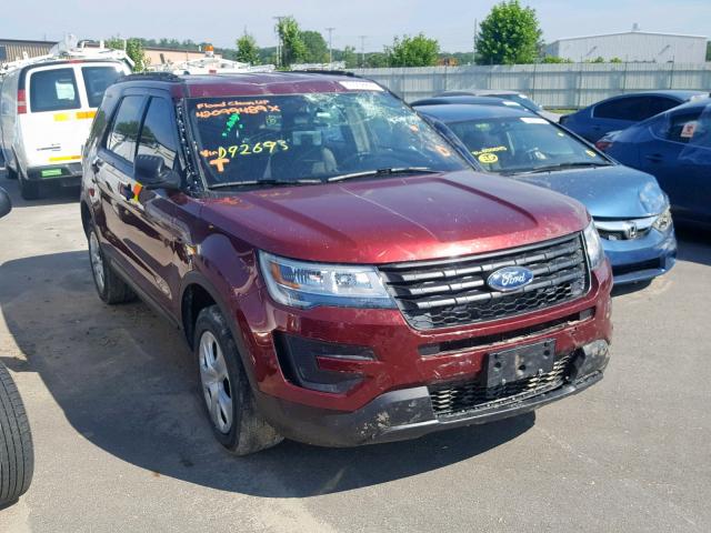 1FM5K8AR5HGD92693 - 2017 FORD EXPLORER P MAROON photo 1