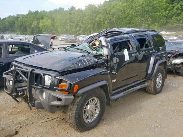 5GTDN13E878105342 - 2007 HUMMER H3 BLACK photo 2