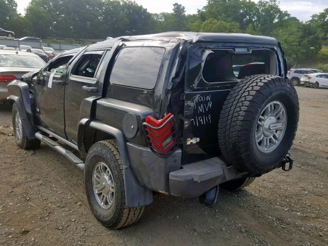 5GTDN13E878105342 - 2007 HUMMER H3 BLACK photo 3