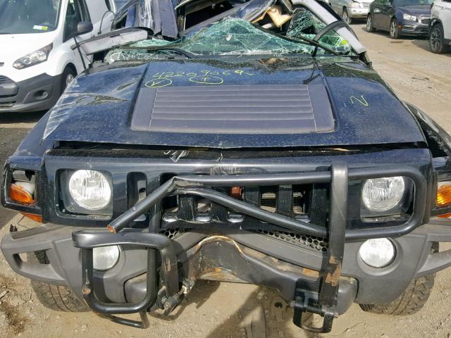 5GTDN13E878105342 - 2007 HUMMER H3 BLACK photo 7