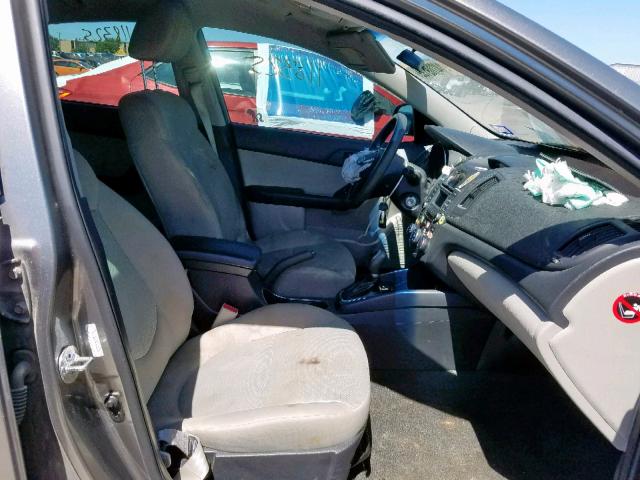 KNAFU4A20C5561888 - 2012 KIA FORTE EX GRAY photo 5