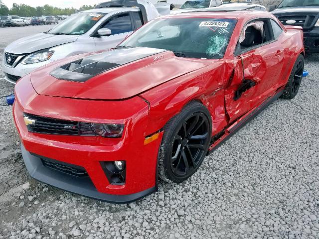2G1FZ1EPXD9803009 - 2013 CHEVROLET CAMARO ZL1 红色 照片 2