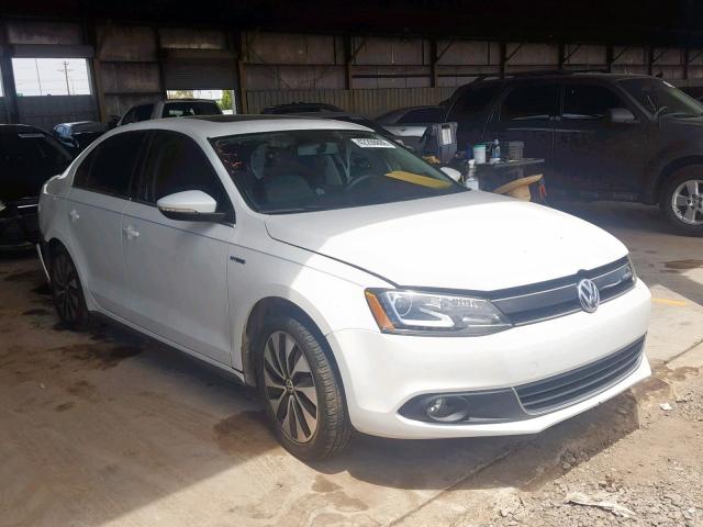 3VW637AJ1DM284305 - 2013 VOLKSWAGEN JETTA HYBR WHITE photo 1