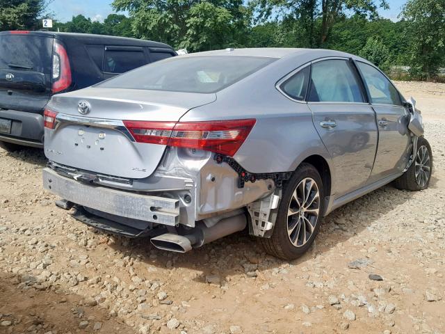 4T1BK1EB3JU288251 - 2018 TOYOTA AVALON XLE SILVER photo 4