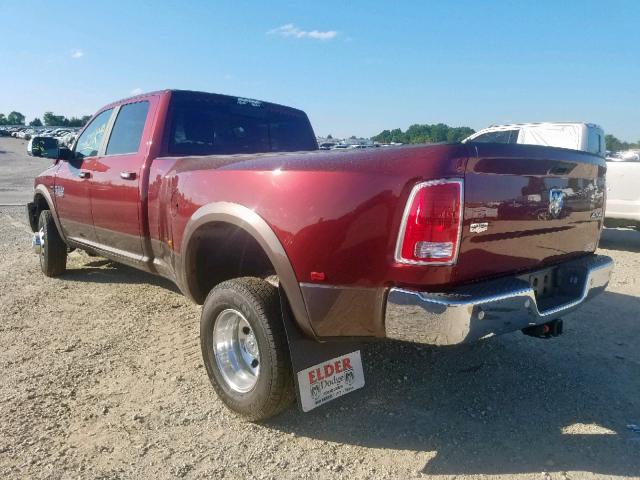 3C63RRJL6JG422553 - 2018 RAM 3500 LARAM MAROON photo 3