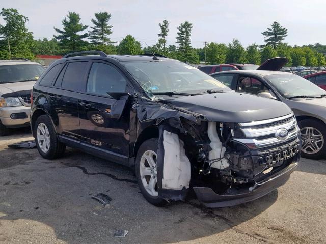 2FMDK4JC7EBB33609 - 2014 FORD EDGE SEL BLACK photo 1