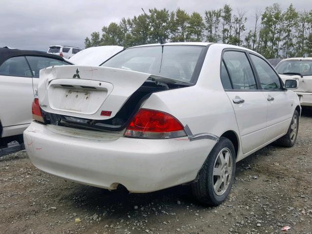 JA3AJ26EX6U068970 - 2006 MITSUBISHI LANCER ES WHITE photo 4