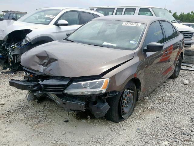 3VW2K7AJ2BM066257 - 2011 VOLKSWAGEN JETTA BASE BROWN photo 2