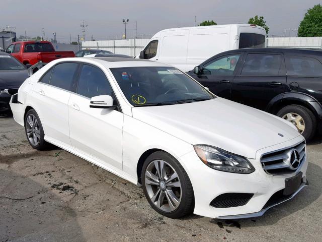 WDDHF5KB7EB042342 - 2014 MERCEDES-BENZ E 350 WHITE photo 1