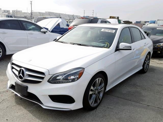 WDDHF5KB7EB042342 - 2014 MERCEDES-BENZ E 350 WHITE photo 2