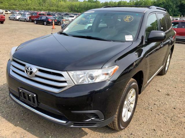 5TDBK3EH2CS105482 - 2012 TOYOTA HIGHLANDER BLACK photo 2