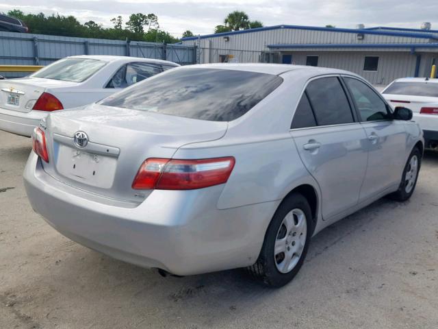 4T1BE46K07U528744 - 2007 TOYOTA CAMRY NEW SILVER photo 4