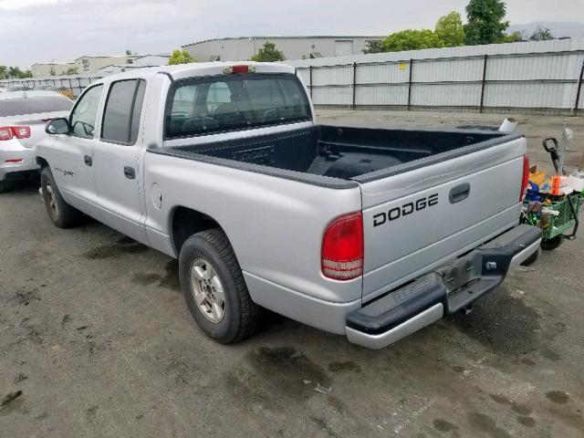 1B7HL2AX71S333464 - 2001 DODGE DAKOTA QUA SILVER photo 3