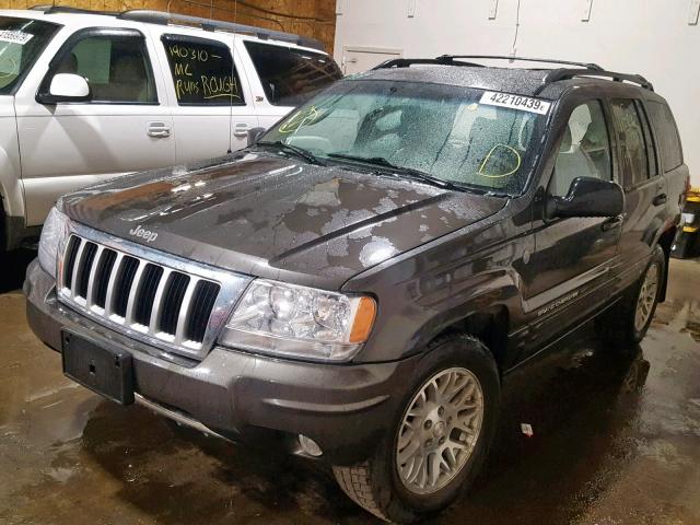 1J4GW58N24C405138 - 2004 JEEP GRAND CHER GRAY photo 2