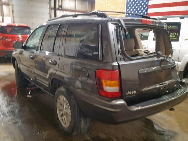 1J4GW58N24C405138 - 2004 JEEP GRAND CHER GRAY photo 3