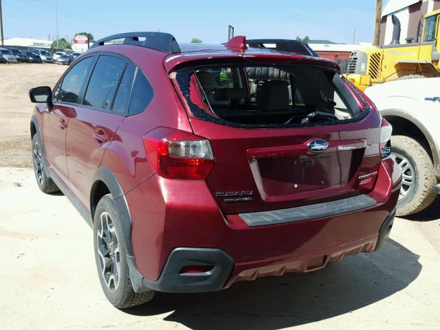 JF2GPALC8H8212360 - 2017 SUBARU CROSSTREK MAROON photo 3