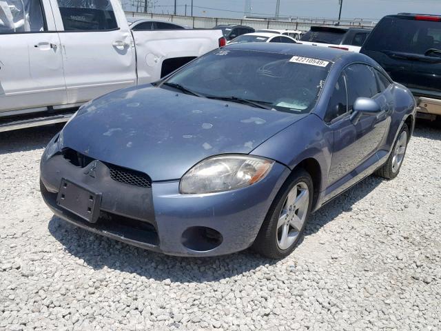 4A3AK24F38E003754 - 2008 MITSUBISHI ECLIPSE GS BLUE photo 2